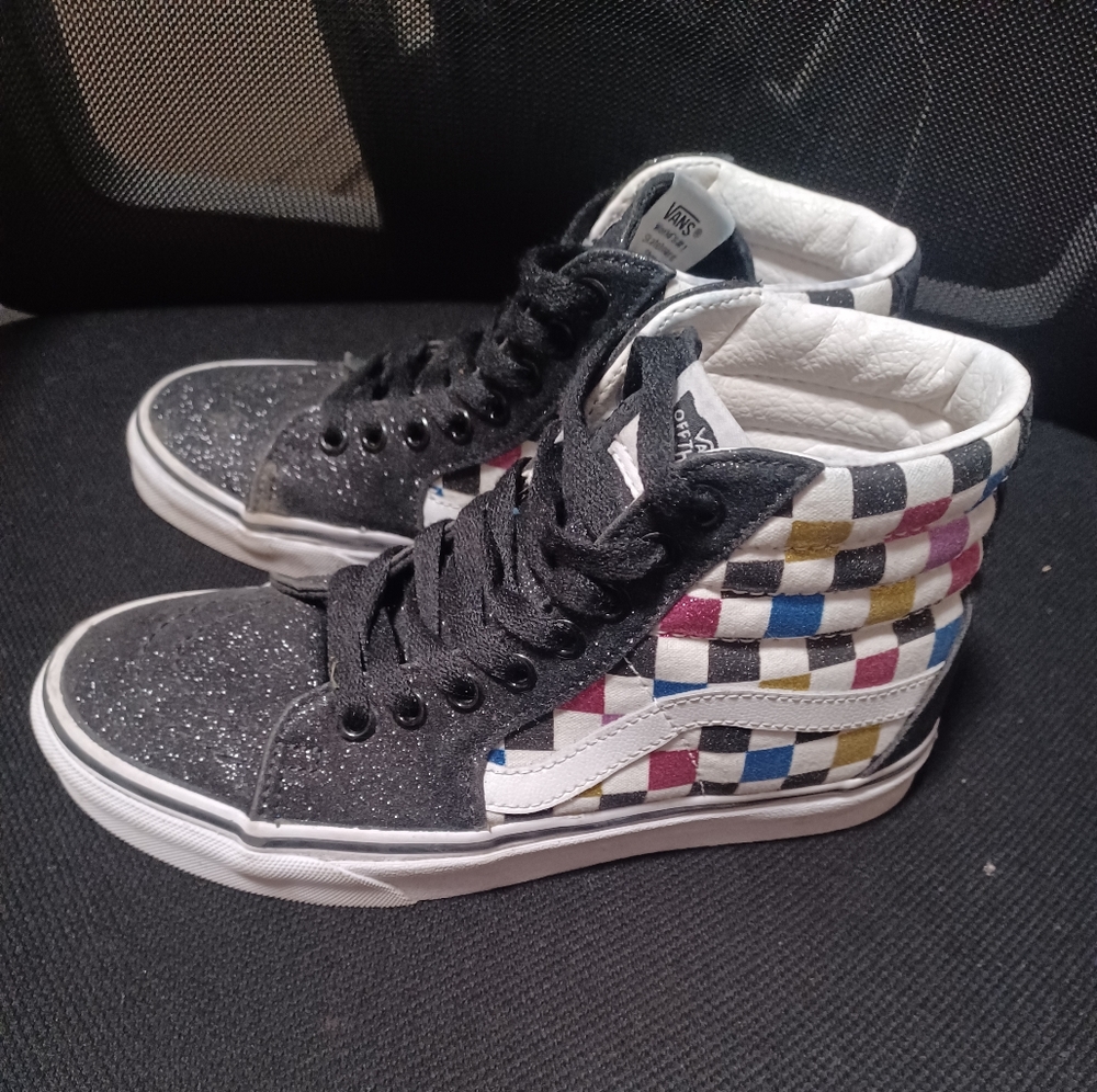 Vans checkered hi-top